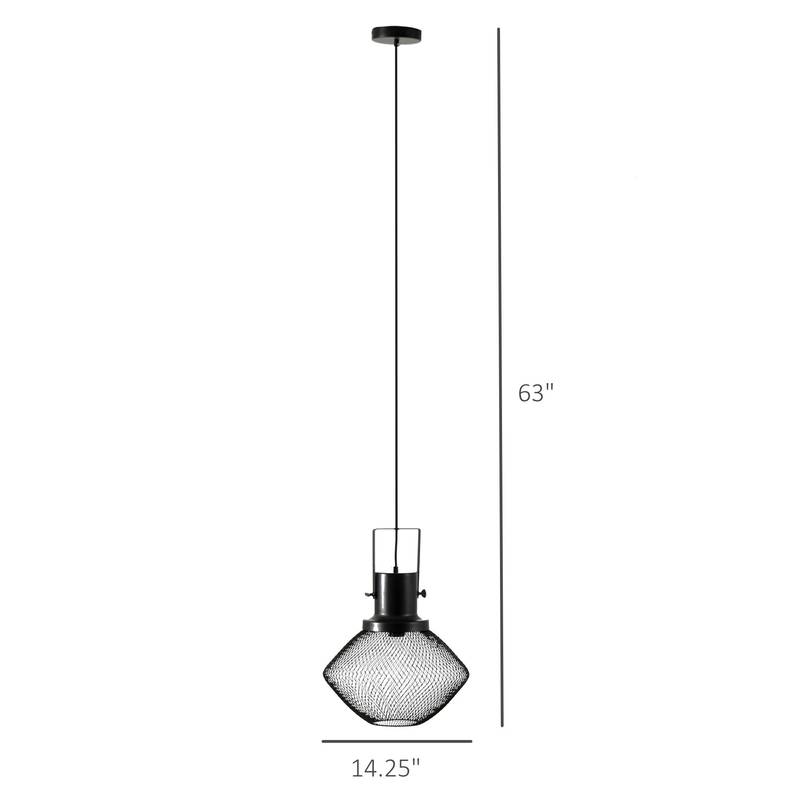 Chic Black Pendant Light – Stylish & Adjustable for Any Room