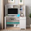 Smart Study Station: Stylish Desk with Storage and Charging Hub
