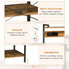 Chic Kitchen Helper: Rustic Bakers Rack with Power Outlet & USB Charger