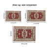 Vintage Boho Flower Rug – Washable & Non-Slip