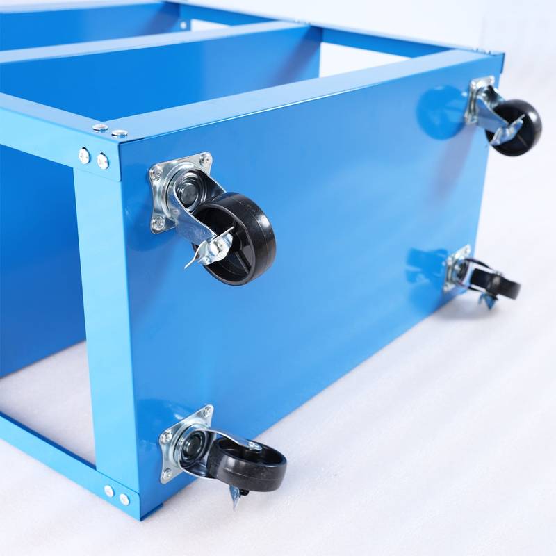 Blue Rolling Tool Cart - Heavy-Duty & Lockable!
