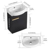Cozy Compact Bathroom Vanity with Soft Close Doors & Sink
