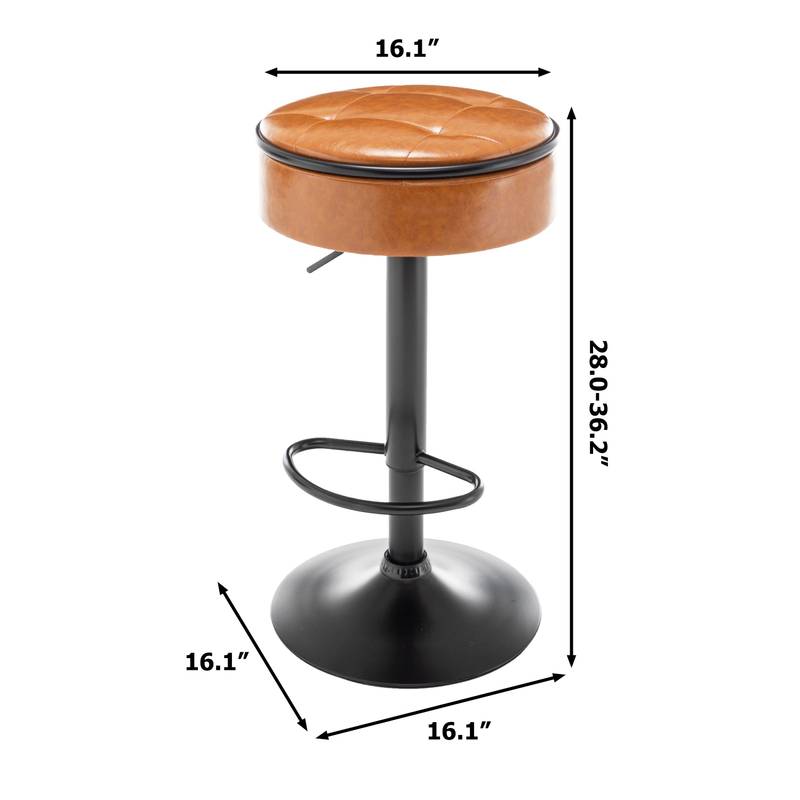 Stylish Swivel Bar Stools - Set of Two