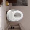 Sleek Egg-Shaped Toilet in Glossy White