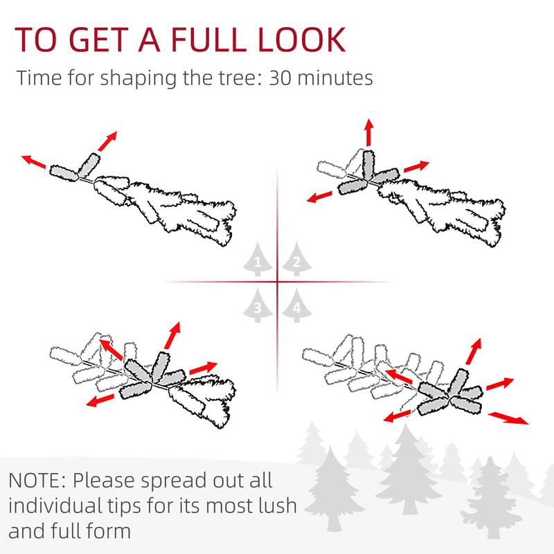 Frosted Pine Christmas Tree