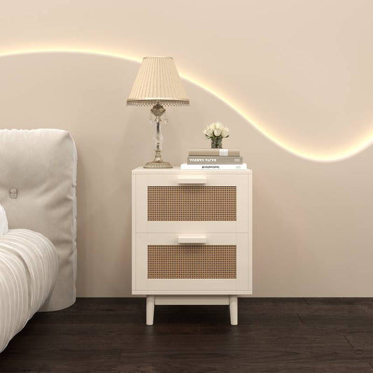 Rattan Charm Nightstand