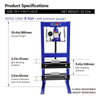 Heavy-Duty Hydraulic Floor Press - Blue