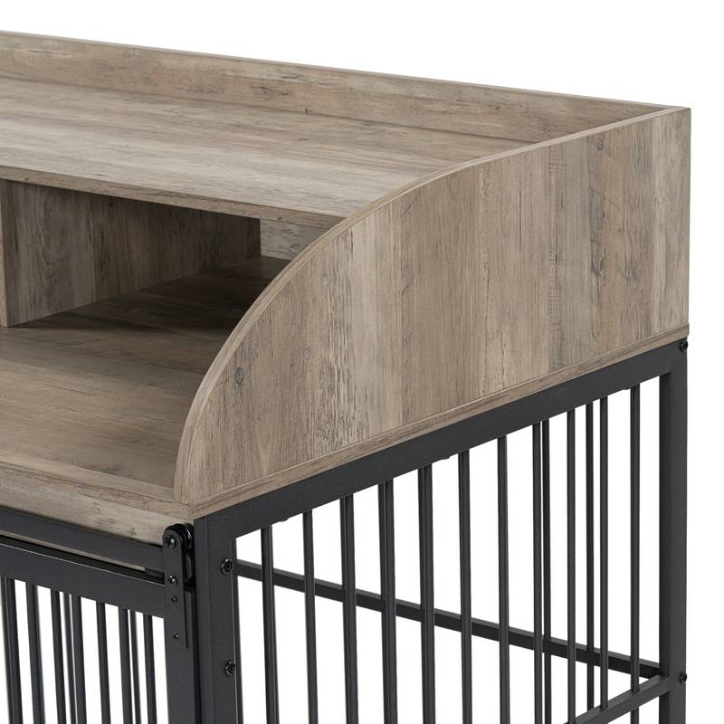 Stylish Sturdy Dog Crate End Table with Storage