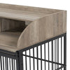 Stylish Sturdy Dog Crate End Table with Storage