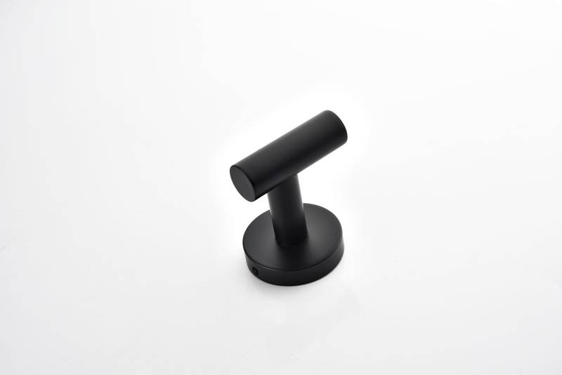 Sleek Black Wall Hooks - No Drill, Stylish & Functional!