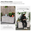 Outsunny Stylish Wooden Deck Box with Weatherproof Finish