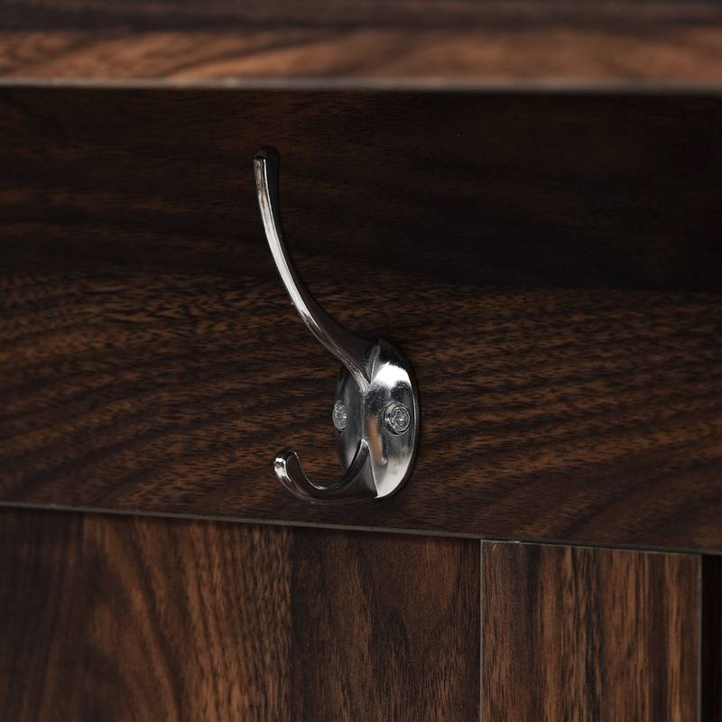 Entryway Essentials: Stylish Hall Tree with Hooks & Storage Bench