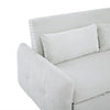 Light Blue Sleeper Sofa with USB Ports and Pillows