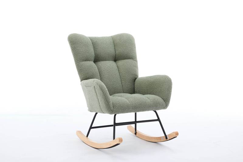 Cozy Green Rocking Glider - Perfect for Nurseries & Living Rooms