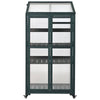 EasyMove Greenhouse: Portable Wooden Oasis with Adjustable Shelves