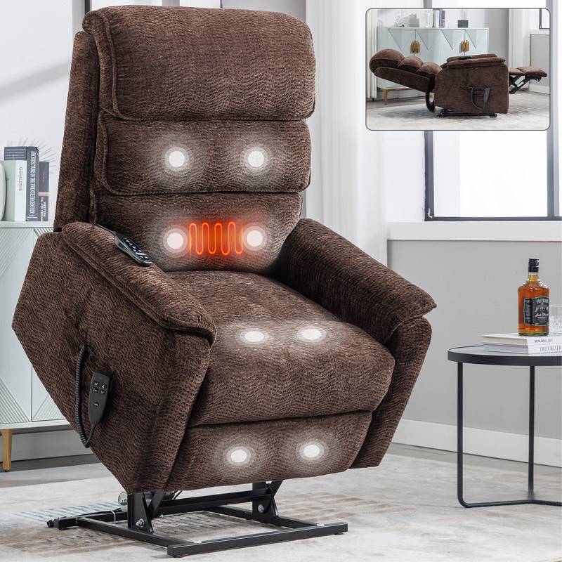 Cozy Comfort Power Lift Recliner with Heat & Massage