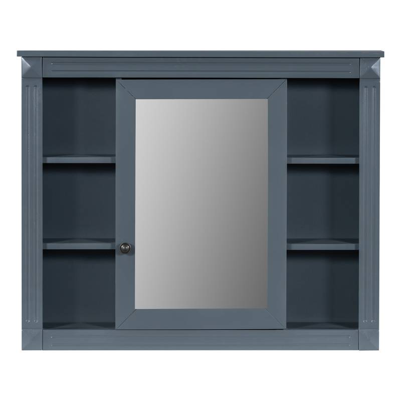 Chic Royal Blue Bathroom Vanity with Sink & Storage