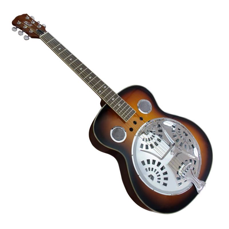 Easy Play Resonator Guitar with Built-In Pickup