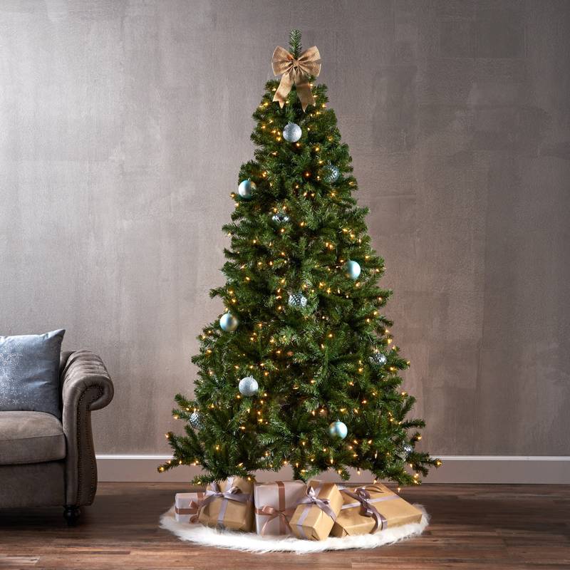 Illuminated Noble Hinged Christmas Tree