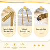 Chic Gold-Base Glass Dining Table – Perfect for Home & Office Gatherings!