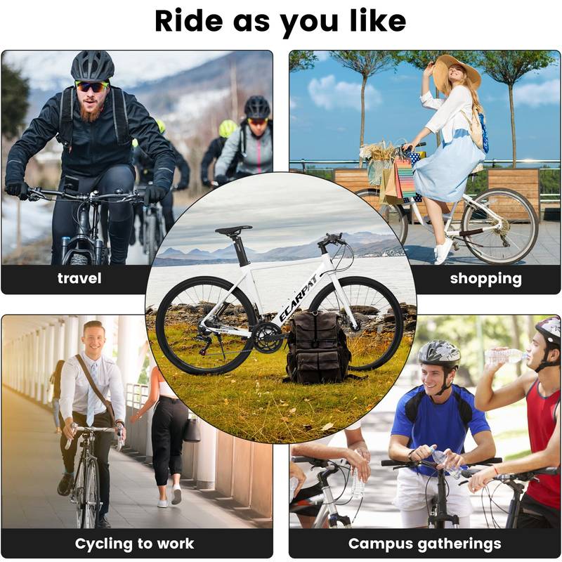 SwiftRide Aluminum Road Bike - Lightweight & Versatile for All Cyclists!