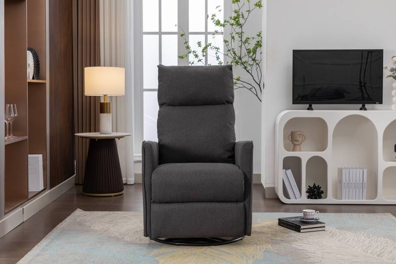 Cozy Glider Rocker Chair - Dark Gray