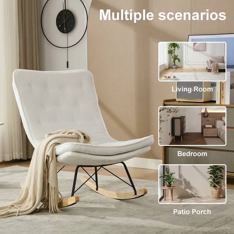 Cozy Rocker Lounge Chair - Stylish & Relaxing for Any Space