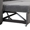 Versatile L-Shaped Sofa Bed with Side Shelf & Stools