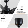 Giant Black Ceiling Fan with Remote