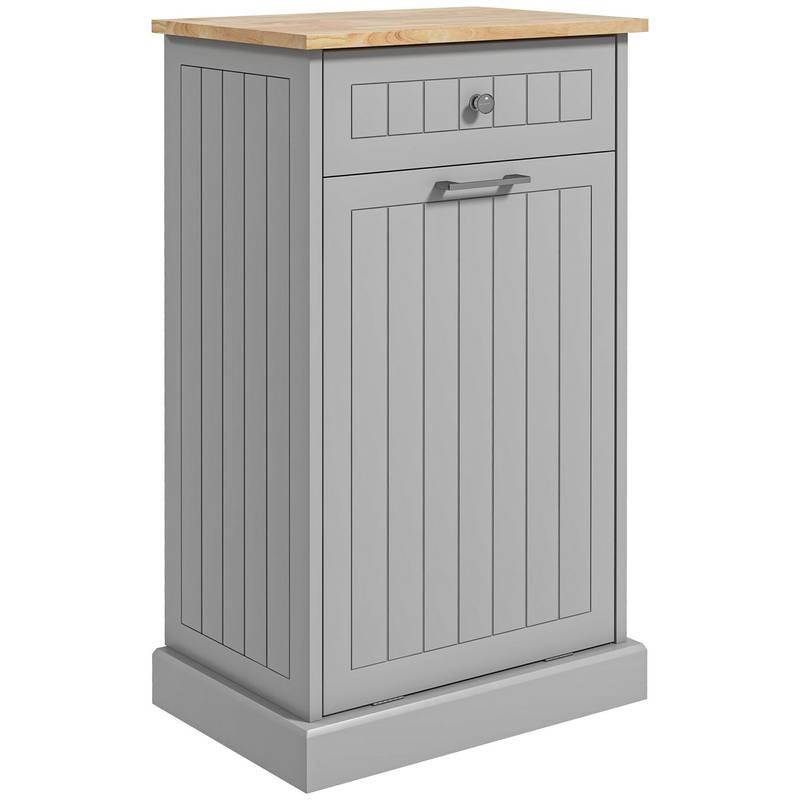 Stylish Tilt-Out Trash & Recycling Cabinet