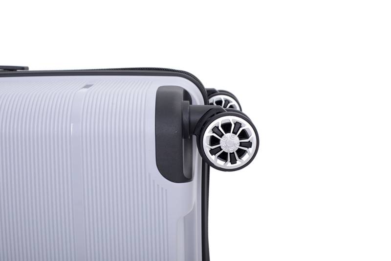 Silver Spin & Secure Luggage Set
