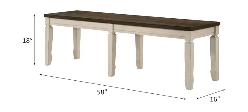Rustic Charm Fedele Bench