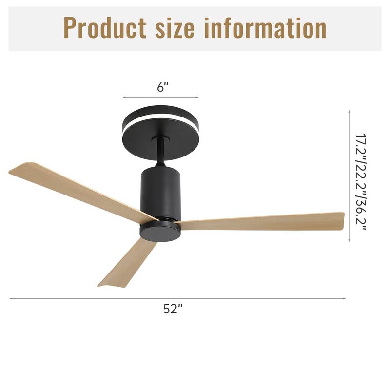 WhisperCool LED Ceiling Fan with Remote