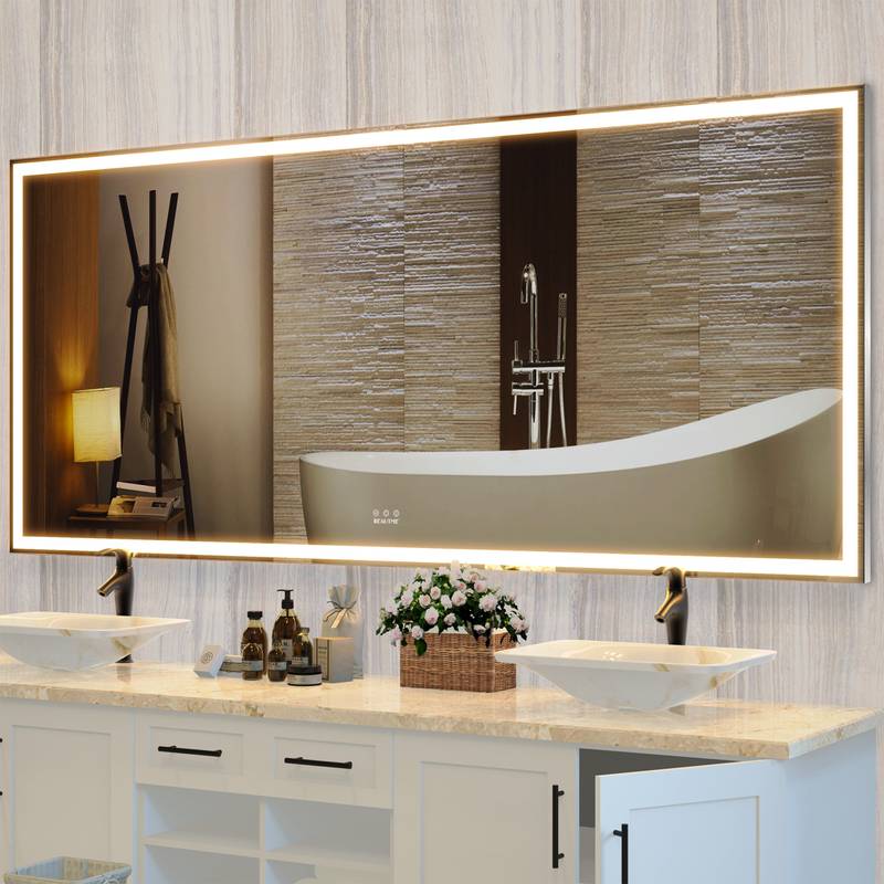 Radiant Reflect: LED Lighted Full-Length Mirror with 3 Color Modes