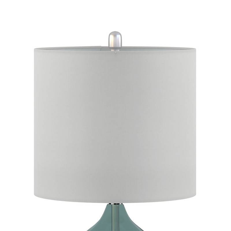 Sleek Ellipse Glass Table Lamps - Set of Two