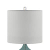 Sleek Ellipse Glass Table Lamps - Set of Two