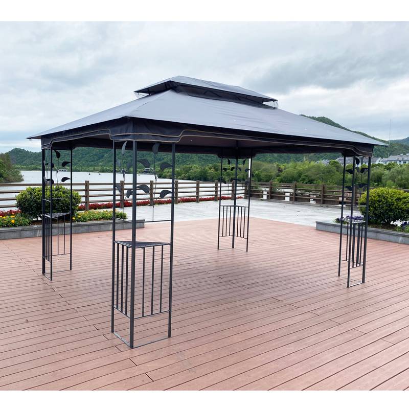 Cozy Outdoor Gazebo with Ventilated Roof & Mosquito Net