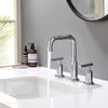 Sleek Chrome Widespread Bathroom Faucet with Pop-Up Drain