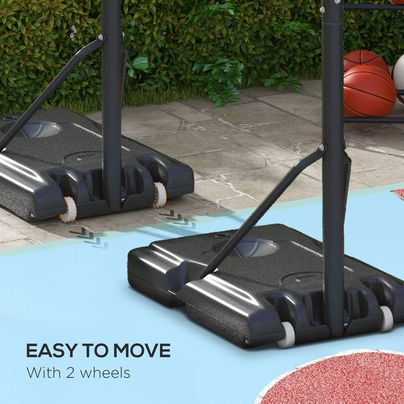 Soozier Adjustable Portable Basketball Hoop