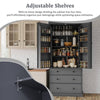 Farmhouse Charm Pantry Cabinet - Stylish Storage Solution for Your Kitchen