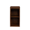 Walnut Wine Bar with Hutch & Stylish Storage