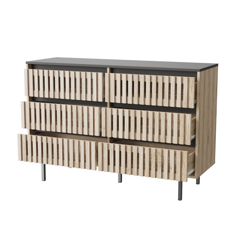 Chic Fluted Storage Cabinet