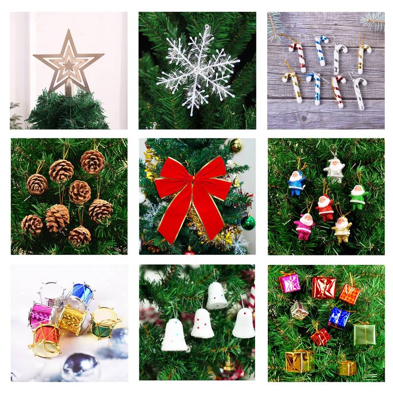 Sparkling LED Christmas Tree with Stylish Skirt and Guardrails