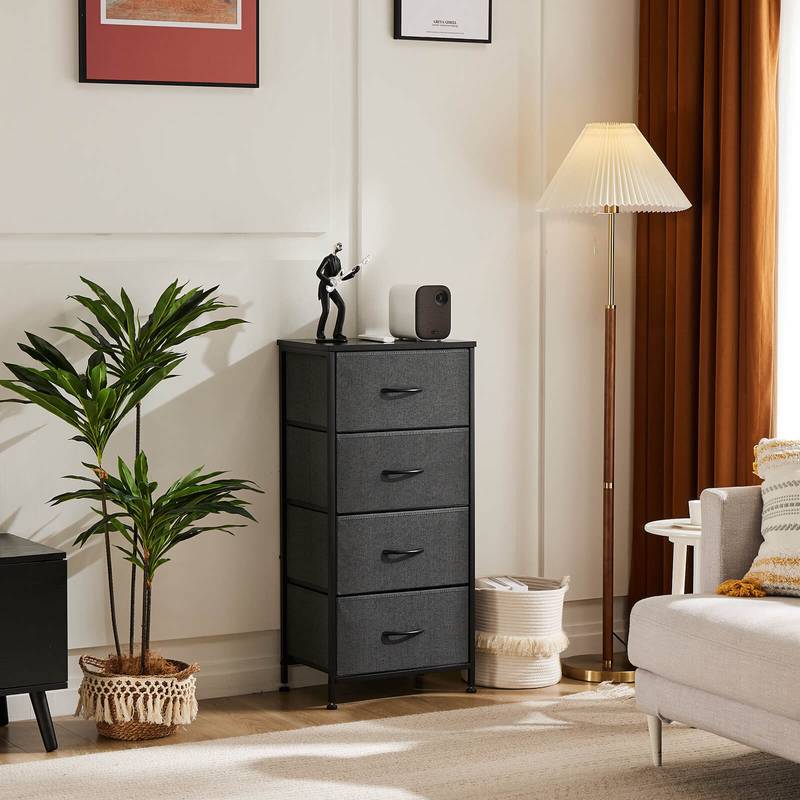 Stylish Gray 4-Drawer Dresser