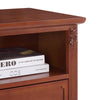 Chic Farmhouse Nightstand with USB Charging & Storage