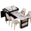 Stylish Expandable Kitchen Island with Storage and Power Outlet