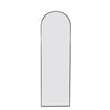 Sleek Black Arch Full-Length Mirror
