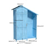 Tiffany Blue Garden Tool Shed with Waterproof Roof