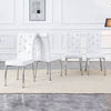 Chic Alligator Skin Dining Chairs with Crystal Accents