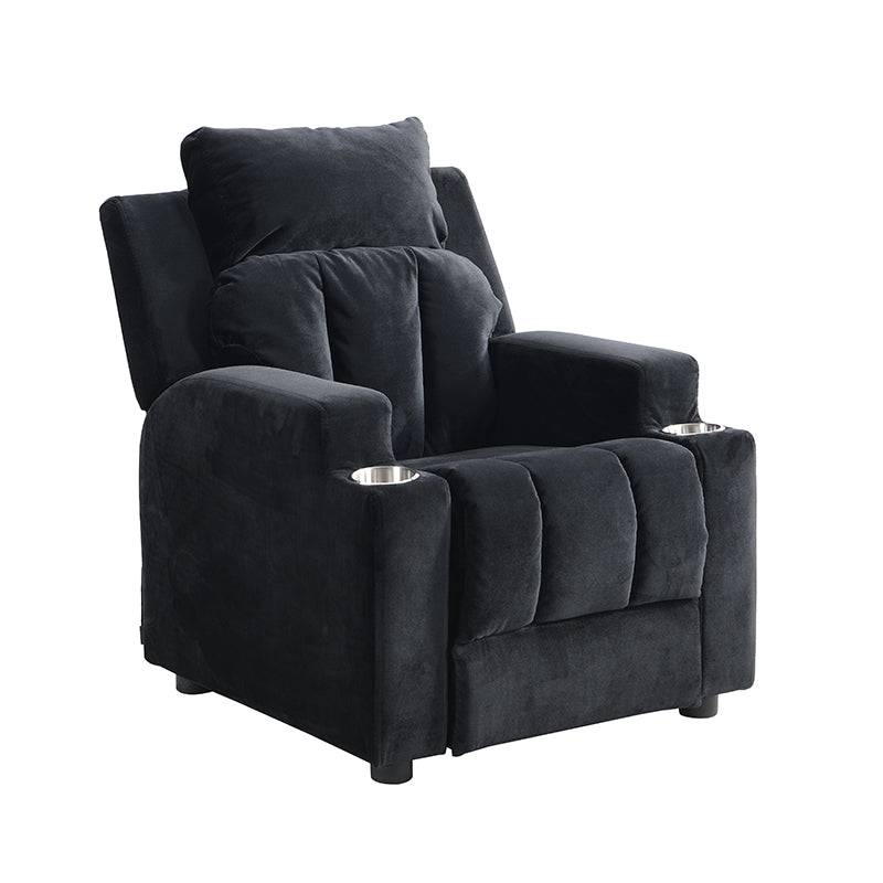 Cozy Kids Recliner with Cup Holders and Footrest
